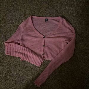Pink shein cardigan, size medium women’s